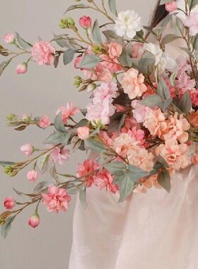 Chinese Artificial Flower Camellia Bouquet Home Decoration