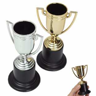 Mini Silver Trophy Football Soccer Cup Gold Silver Perfect f