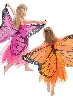 Kids Butterfly Cosplay Costume Girl Fairy Butterfly Wings Ch