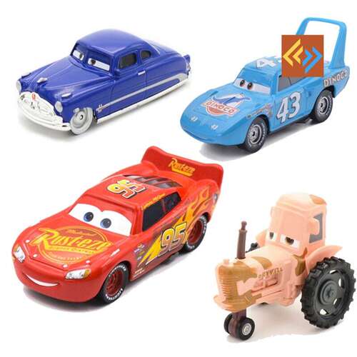 1:55 Disney Cars Metal Diecast Toy Car Lightning McQueen Car - 封面
