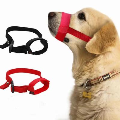 Adjusting Straps Mask Small Dogs Soft Nylon Dog Muzzle Anti-