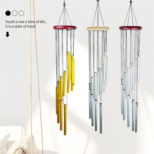 Outdoor Metal Wind Chimes 18 Inch Chime Wall Hanging Decor