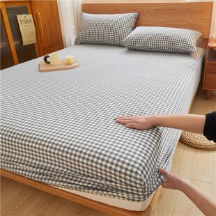 100% cotton fitted sheet bedsheet mattress protector cover