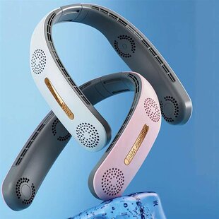 Turbo 4000mAh Portable Neck Bladeless Ventilator Cooli Fan