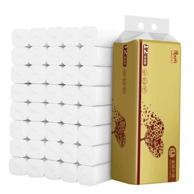 28 Rolls Coreless 4 Layers Toilet Paper Towel Tissue Roll