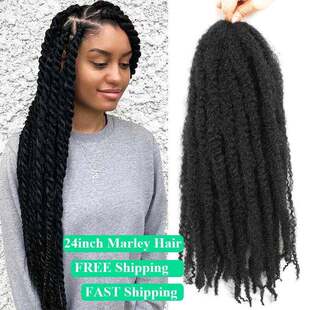 Hair Long Braiding Extensions Twist Marley kinky Afro