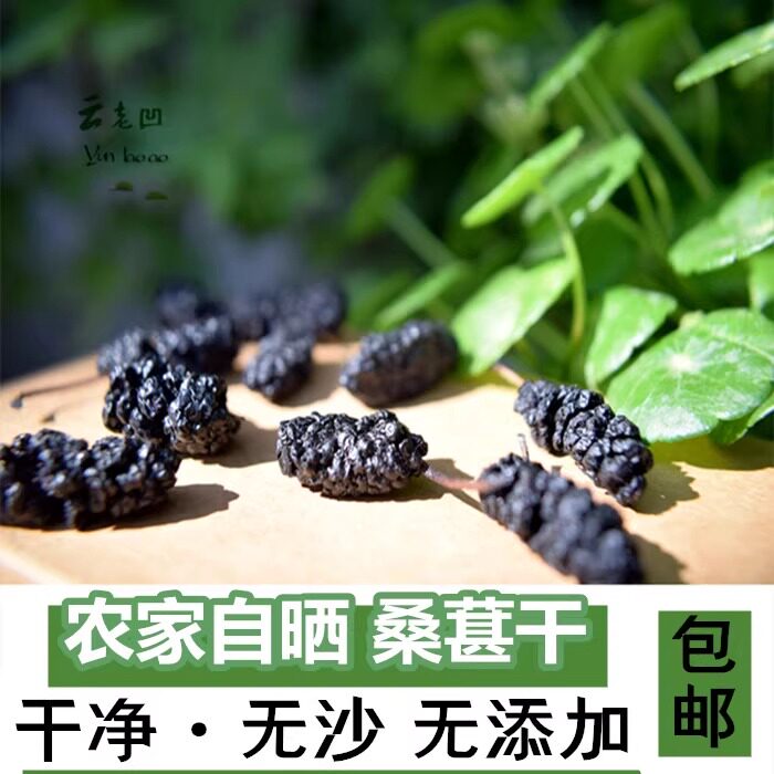大理鹤庆 桑葚  无沙桑葚干500g包邮 黑桑葚 干桑椹子 走心山货