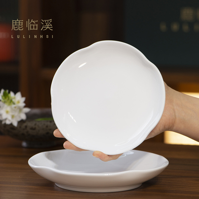 鹿临溪手绘釉下彩工厂高温瓷浅盘
