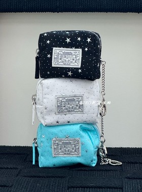 韩国代购 high cheeks 星星收纳小方包 零钱手拿包 大容量化妆包