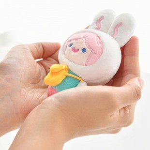 韩国代购 RECORDER FACTORY 兔子耳朵RiCO可爱迷你玩偶挂件包挂链