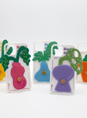 韩国正品代购 SECOND UNQUE NAME 杨超越同款 PLANTS PATCH手机壳