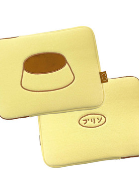 韩国正品代购 hookka 可爱布丁电脑包 iPad笔记本柔软内胆保护包