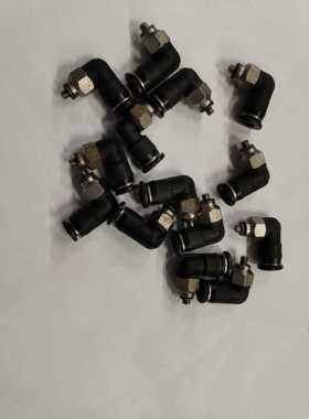 拆机日本PISCO小金井黑色4-M3气动弯头，现货出售