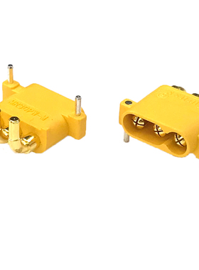 MR30PW-M 公头接插件 90度 PCB连接器 卧式公母对插镀金香蕉插头