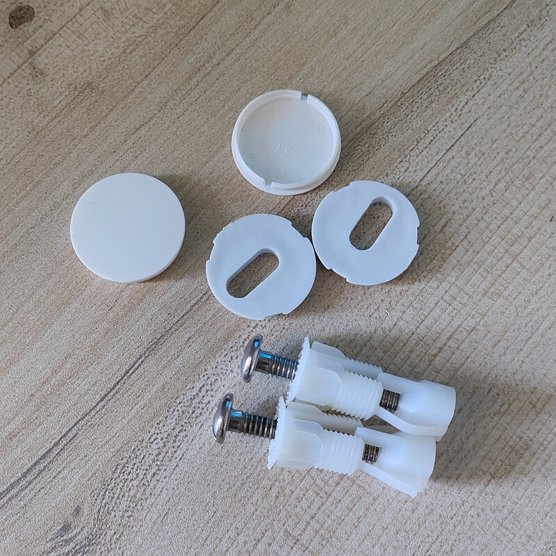 美标马桶盖配件座便器盖安装固定螺丝马桶盖板连接膨胀螺栓垫片图片