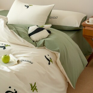 南通文汇萱纺织品有限公司可爱卡通100s毛巾绣全棉纯棉磨毛四件套