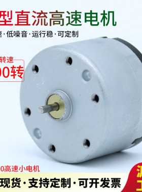 RK520直流微型马达6V小马达12V碳刷电机24V大扭力大功率低噪音