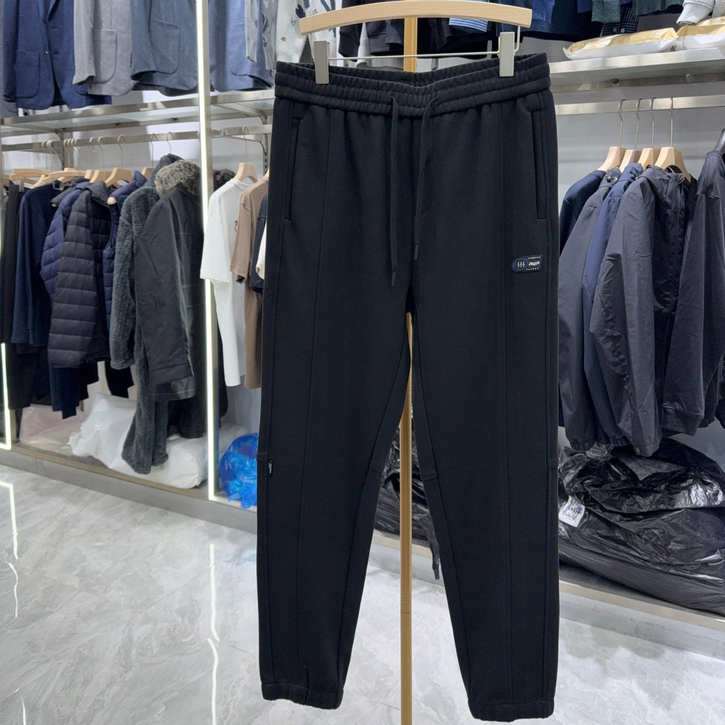 【H系】专柜余单！秋款休闲裤锥形束脚裤时尚口袋设计运动3Y308A