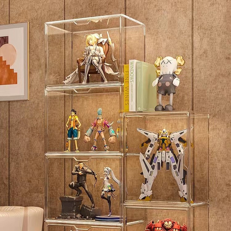 手办展示盒公仔收纳架娃