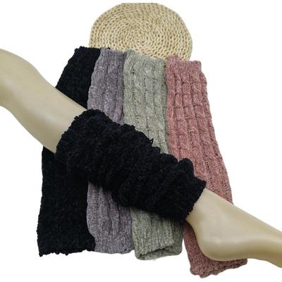 袜套雪尼尔保暖针织护小腿