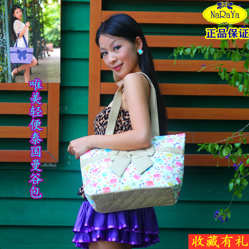 拉链泰国布艺手工女士单肩包