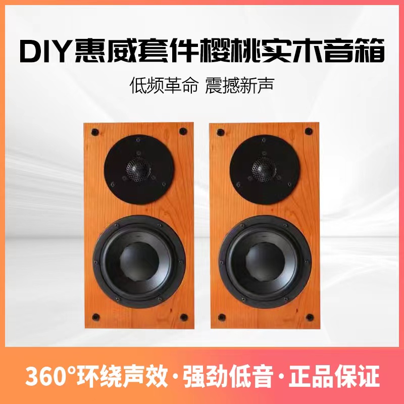 惠威D6.8+书架音箱导向木书架