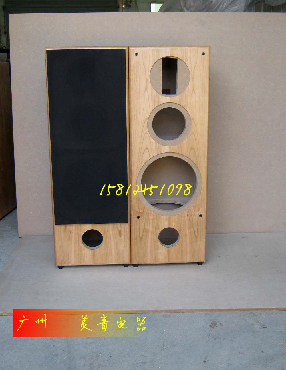 【广州惠威扬声器专卖店】惠威D10G+F6+RT2C-A落地DIY音箱空箱/对