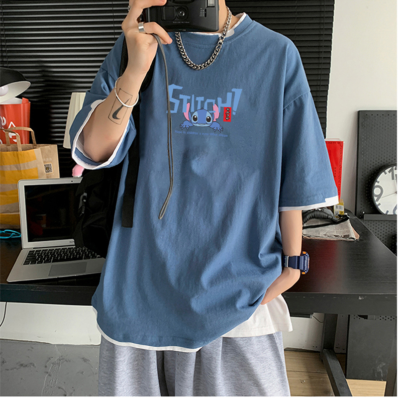 Hong Kong Style Japanese men's short sleeve t-shirt men's fashion brand summer men's half sleeve fashion