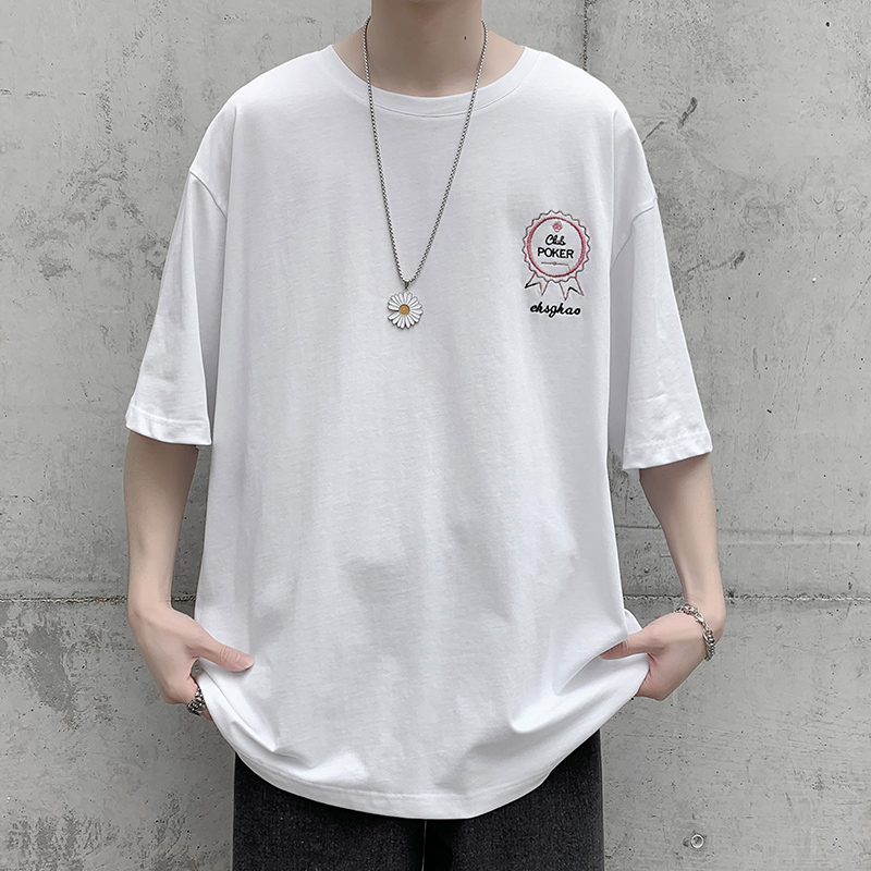 夏季港風潮流百搭休閒寬鬆短袖T恤男女