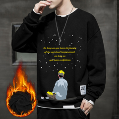Men's warm and warm printed warm sweater