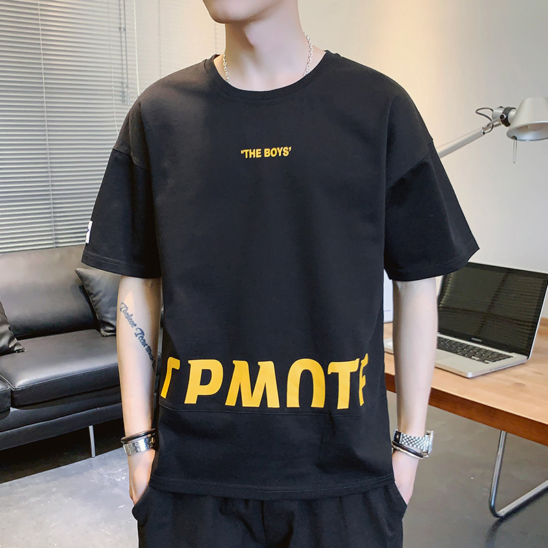 New casual men's short sleeve t-shirt men's fashion brand summer men's half sleeve fashion