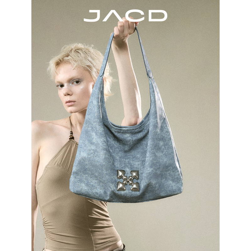 JACD【丹宁牛仔】松弛感包包通勤托特包女大容量新款单肩包腋下包