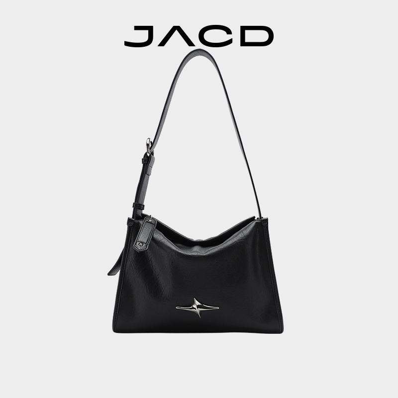 JACD【异星】小众设计托特包大容量高级感通勤黑色女包单肩斜挎包