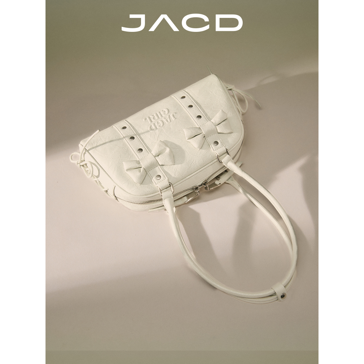 JACD原创设计腋下包包2025新款高级感白色包包小众单肩手提包女包