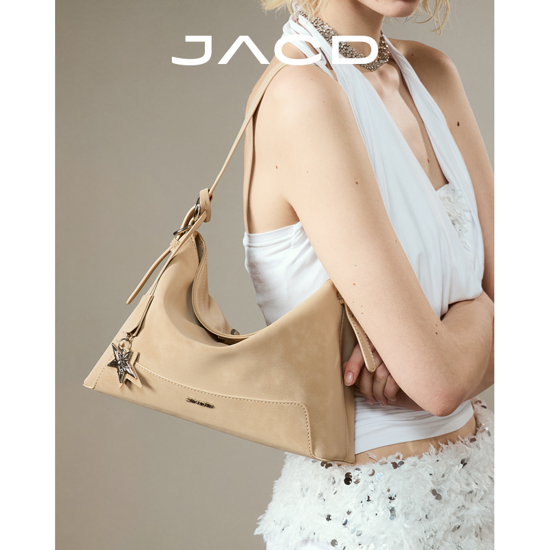 JACD复古大容量包包女2025新款夏天高级感小众设计单肩手提包女包
