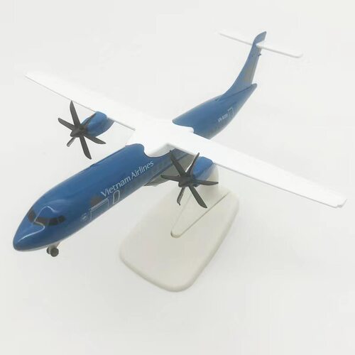 包邮 20cm越南航空ATR合金仿真飞机模型金属航模 带起落架/螺旋桨