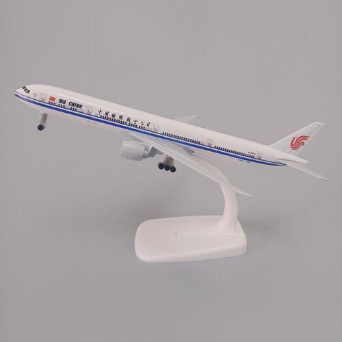 带轮子19cm中国国际航空波音机B777国航合金仿真飞机模型金属航模