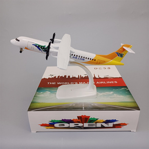 20cm菲律宾航空宿务ATR 越南ATR 金属仿真飞机模型带轮子/螺旋桨