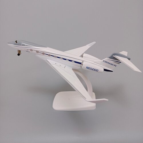 20cm原型机湾流G650ER公务机合金仿真飞机模型金属航模带起落架