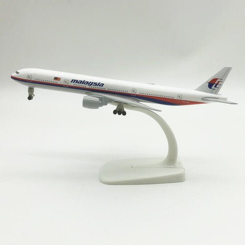 带起落架19cm马来西亚航空 波音机B777 合金仿真飞机模型金属航模