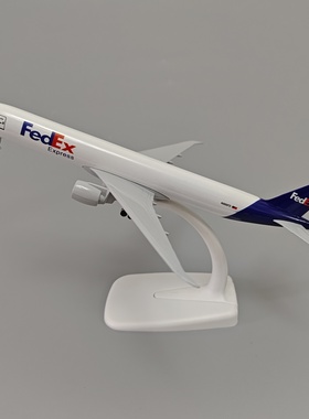 19cm联邦航空FEDEX波音机B777合金仿真飞机模型金属航模带起落架