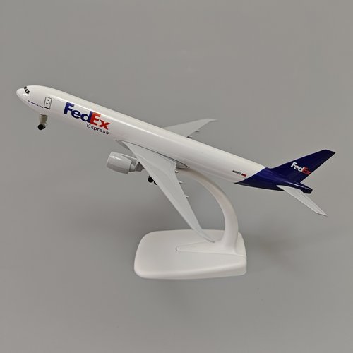 19cm联邦航空FEDEX波音机B777合金仿真飞机模型金属航模带起落架