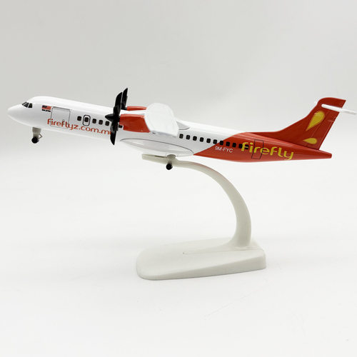 带轮子/螺旋桨20cm马来西亚航空飞萤FireFly ATR合金仿真飞机模型