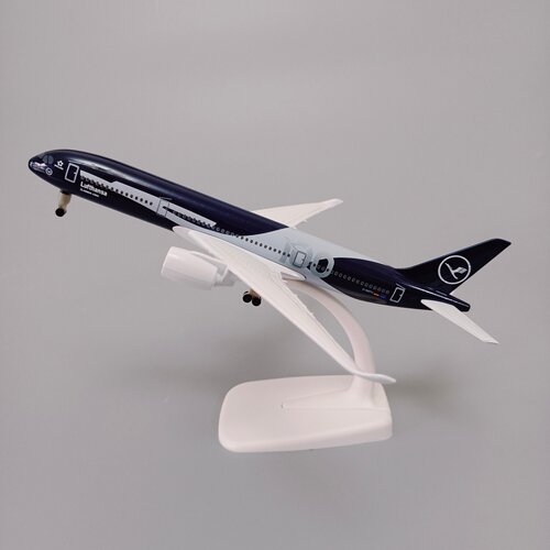 19cm德国汉莎航空A350客机合金仿真飞机模型金属航模摆件带轮子