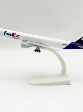 19cm联邦航空FEDEX波音机B777合金仿真飞机模型金属航模带起落架