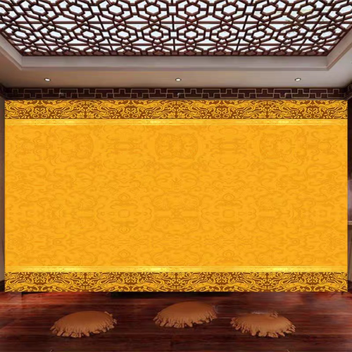 祥云吉祥八宝壁纸藏式花纹图案墙纸唐卡背景墙装饰画藏佛佛堂壁画
