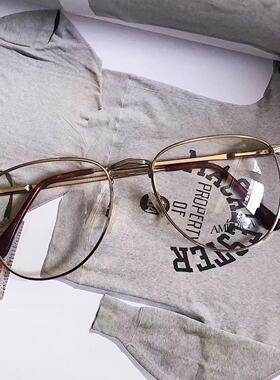 包邮早期deadstock美国l记美式复古cityboy金属框架眼镜iaspyj797