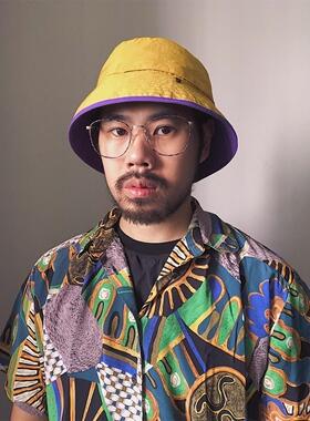 new yorker 包邮vintage复古古董平光面金属框架眼镜男女 ng5650