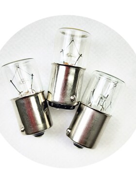 平头灯泡24V30V110V130V220V230V260V5W7W10W机床指示灯T16三色灯