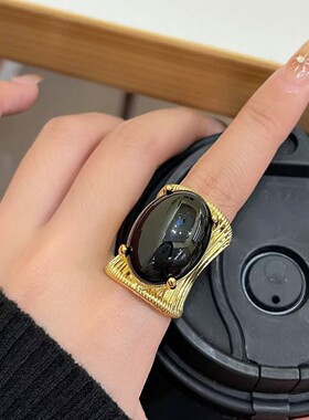 铜合金开口戒指D044 时尚轻奢气质百搭优雅精致戒指